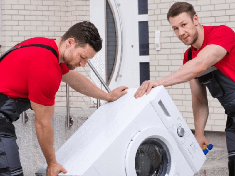 Washing Machine image with 2 technician